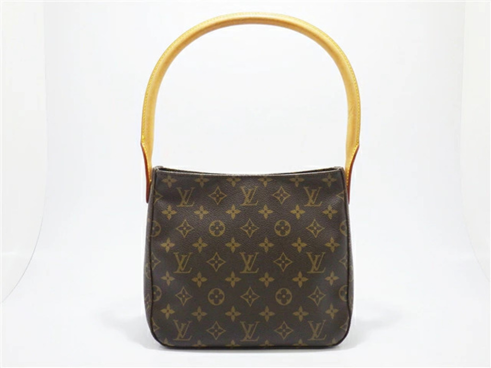Louis Vuitton Monogram Looping Bag Shoulder Brown